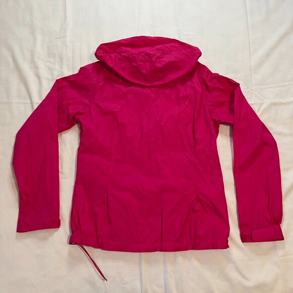 Columbia Bright Pink Lightweight Outdoor Rain Hooded Jacket | Size M - Picture 6 of 7